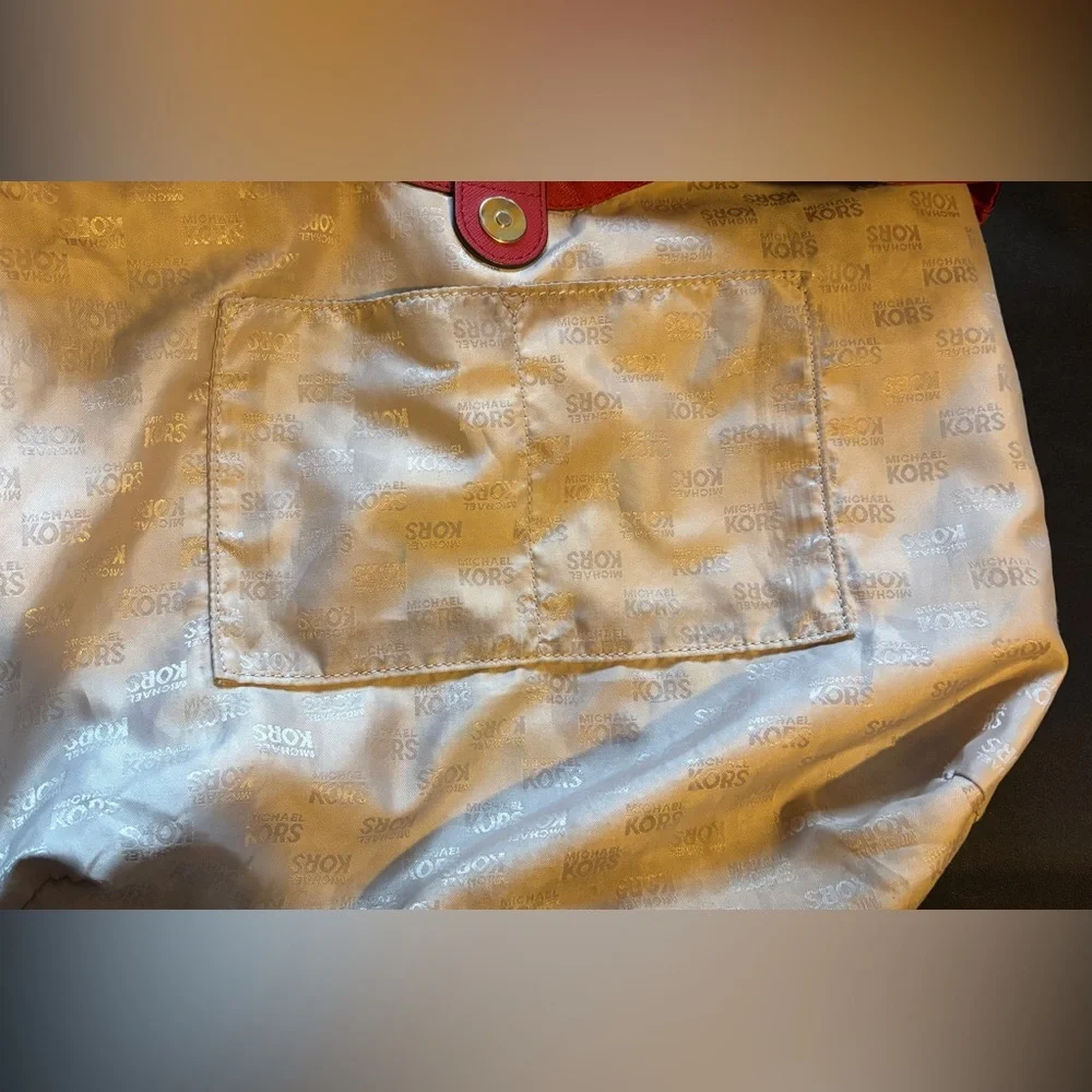 Michael Kors Red Tote Bag